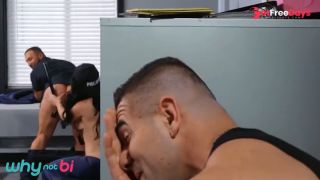 Megan Maiden Plays Naughty Cop with Nicholas Ryder and Damien Stone at the Po...-2