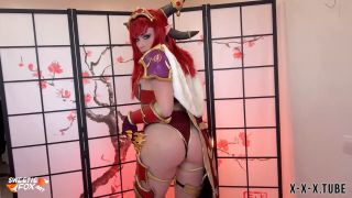 Fetish porn  Sweetie Fox  Sweetie Fox Of Hot Busty Alexstrasza From World Of Warcraft Deepthroats And Hard Fucks-0