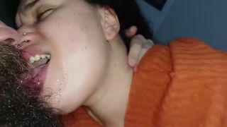 Cumshot pov kissing her nicely with hard dick, she handjob and I cum from horny heat kissing-9