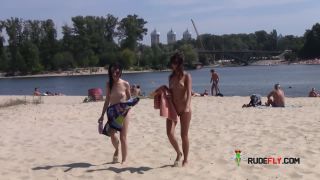 Nude Beach - Buxom French  girl-5