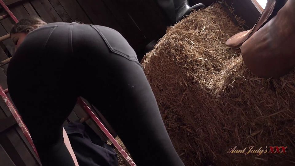 Aunt Judy'S XXX  Fucking Your MILF Stepmom Aurora In The Barn (POV Expe