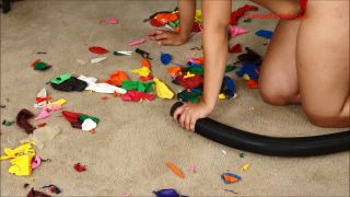 Femdom porn Custom Fetish - Amber Vacuums Balloon Mess - Fetish  Father  -5