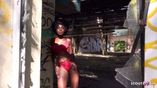 GERMAN_SC0UT - Black Ebony Milf Zaawaadi Real Public Pickup Sex For Cash In Berlin - Anal-4