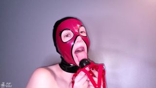 poperversion Tiny Slut is Muzzle Gagged then Locked in a Latex Sack & made to Cum on a Magic Wand! - Pornhub com-0