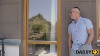 Ridge Crix - DADDY4K. Skinny girl was so nice so she showed her boyfriend's Daddy what the real deepthroat is-0