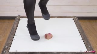 POV Cock stomp and cruel cockcrush in pumps with shoejob...-1