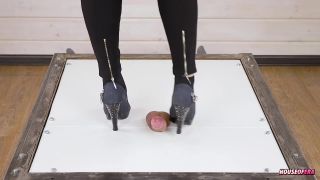 POV Cock stomp and cruel cockcrush in pumps with shoejob...-2