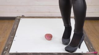 POV Cock stomp and cruel cockcrush in pumps with shoejob...-5