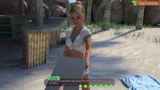 FemboyyGames - Lewd Island #6 - Masturbation in the sea completely naked!-1