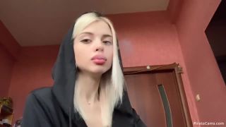 Freya Stein – Blowjob from Blonde Teen , Cum Face, Swallow Cum - HD - [Webcam]-9