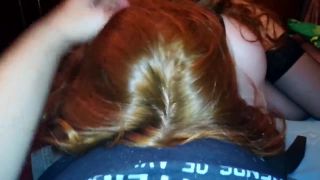 Redhead slut fuck and suck big dick-0