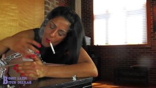 Bossy Delilah - Smoking head Ashtray Servitude Sex Online...-6