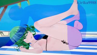 Anime Tatsumaki and I have intense sex on the beach. - One-Punch Man Hentai-3