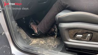 [GetFreeDays.com] A girl in high-heeled shoes likes to listen to the sound of the engine and press the pedals with her Porn Clip March 2023-3