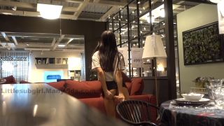 Littlesubgirl - littlesubgirl hot asian squirtampanal in furniture store - Asian-6