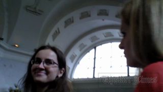 Upskirt-times.com- Ut_2423# Blonde girlie in wide orange dress. Our operator made girl upskirt shots of...-9