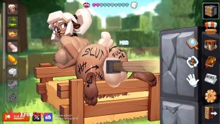 Furry Sheep Girl fucks with Sex Machine in Minecraft-1