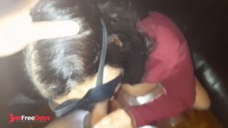 My stepbrother shoves his entire black cock into my juicy mouth until it reaches my throat.-5