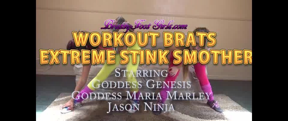 online adult clip 44 Bratty Foot Girls – Maria Marley, Goddess Genesis – Workout Brats Stinky Smothering 1280×720 HD, foot fetish treatment on fetish porn 