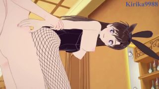 Orgasm Ran Mouri Bunny Girl and I have intense sex in the casino. - Detective Conan Hentai-0