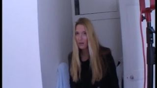 Chubby blond debutante casting in video, dildo, blowjob and fist-fucking casting Manon-0