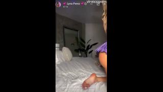 Lyna Perez Live Stream Gives Her Fans A Playful Strip Tease with Full Boobs on Display  Fetish-6
