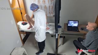 Gynecologist performs ultrasound on cuckolds wife-1