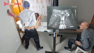 Gynecologist performs ultrasound on cuckolds wife-3