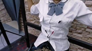 飞天原创 今天把JK女毒犯希希紧锢在拘束架上 凉兮_edit (Japanese porn)-8