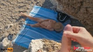 [GetFreeDays.com] Voyeur jerks off at the beach on masturbating Milf Adult Film October 2022-0