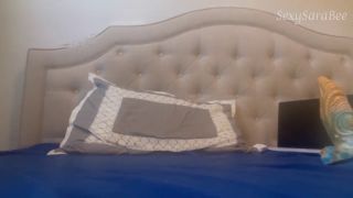 Sexysarabee - Caught Stretching my pussy with Huge Dildo-6