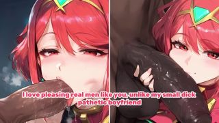 Role Play HENTAI JOI - Pyra takes what she needs to have a BBC Cucking NTR, Quickshot, Femdom, CEI, SPH-4