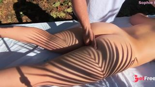 Massaging hot blonde wifes huge ass Sophie HelenAss-3