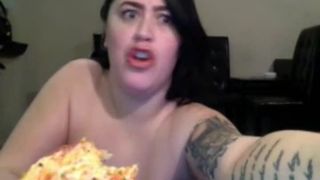 Webcam - shaking her enormous 34M - cups part 55. - Big tits-9