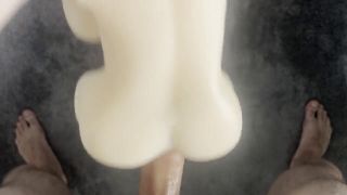 Toy Destroying my Sex Toy with 2 holes again!-7