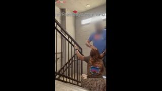 Busted We Got Caught In A Public Stairwell-9