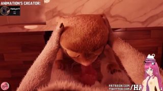Furry Animation My slutty stepsister pays me a bet by sucking my cock Hakya11 animation - Jazziuu-1