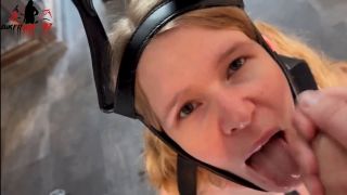 [K2S.CLUB] Bikergirl_97 - Extrem - Teen Sklavin benutzt fixiert ins maul gespritzt - FullHD 1080P-5
