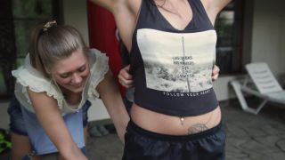 TickleTherapy - Sabina four hands stand up tickle therapy.-2