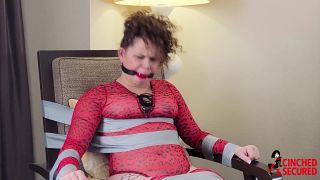 online xxx video 23 sph femdom Bailey Taped, Gagged, Drooling and Helpless, tape bondage on fetish porn-1