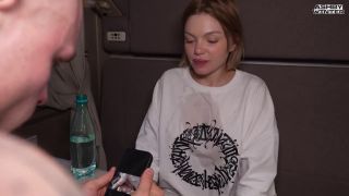 Ashby Winter - Unexpected teen sex on the train. Wet T-shirt.-1