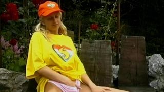 video 1 Garden masturbation, big tits torture on solo female -1