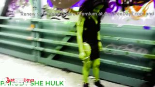 REAL PUBLIC PARODY SHE HULK OUTSIDE GIVING BLOWJOB HENTAI REAL TOON-1