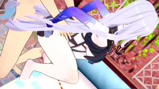 Wet Waifus - Skirk has Great Sex with her new Student - Genshin Impact hentai-5