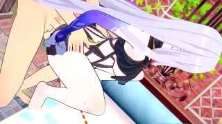 Wet Waifus - Skirk has Great Sex with her new Student - Genshin Impact hentai-7