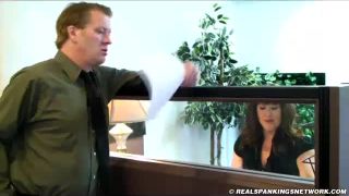 free adult video 2 mature femdom spanking Betty Spanked: First Day on the Job, spanking on fetish porn-1