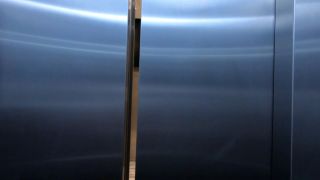 Risky Sex in the Public Elevator. Rough Sex, Blowjob and Fac-1