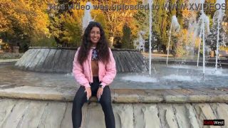 Katty West - Minipack 2 Katty West shows her tits in a public park  Public flashing-3
