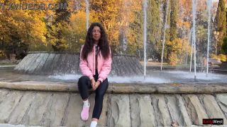 Katty West - Minipack 2 Katty West shows her tits in a public park  Public flashing-5