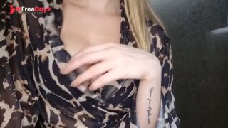 [GetFreeDays.com] ASMR big tits in the bathroom after shower in leopard print robe Sex Clip January 2023-4